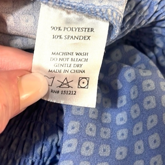 Michelle McDowell Zoe, Poly Blend Smocked Upper Jumpsuit, EUC, Size Medium - Picture 7 of 12